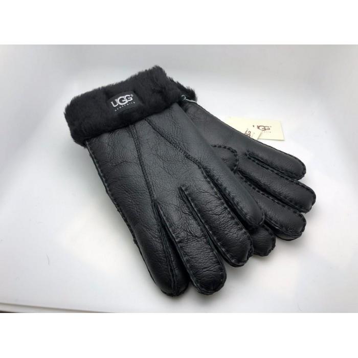 UGG Men Gloves Black Metallic