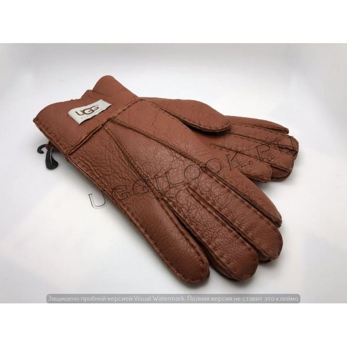 UGG Ladies Gloves Terracotta Metallic