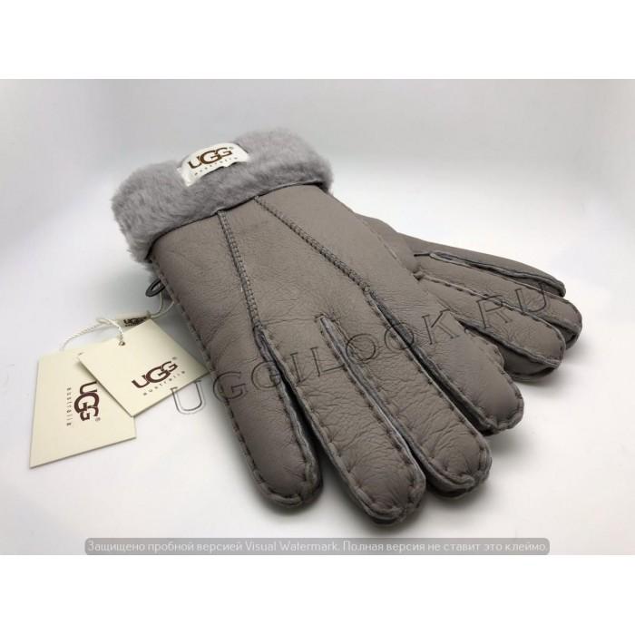 UGG Ladies Gloves Gray Metallic