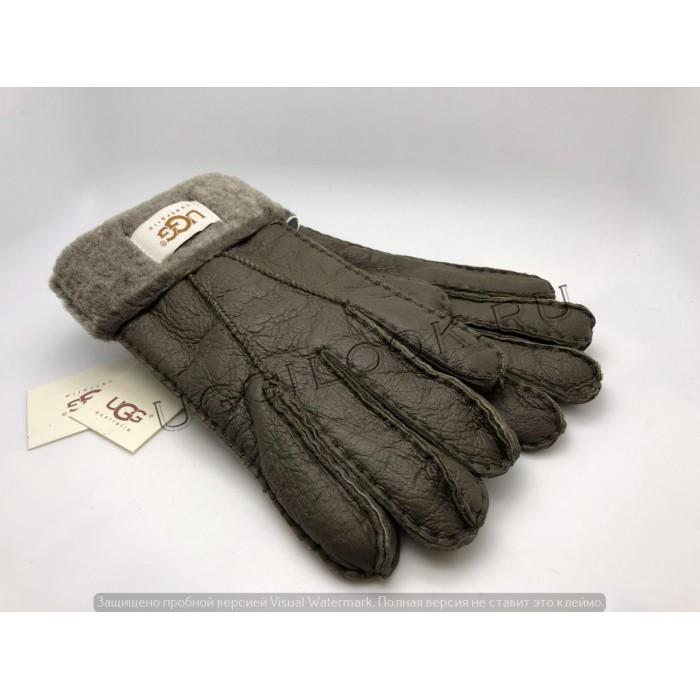 UGG Ladies Gloves Green Metallic