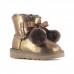 Gita Bow Boot for Kids Metallic Bronze