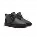 Neumel Zip Boot for Men Leather Black