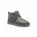 Neumel Zip Boot for Men Leather Grey