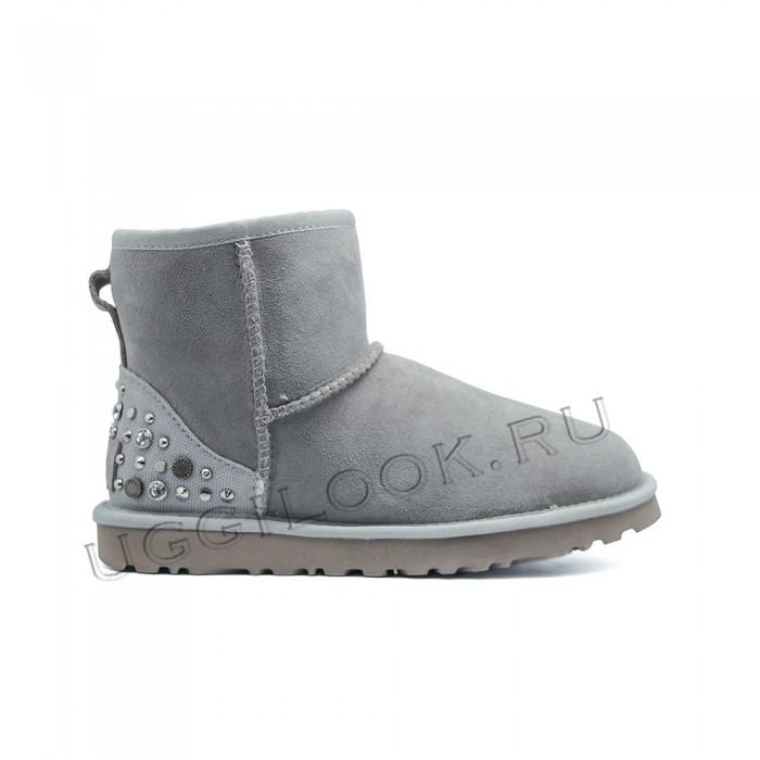 Mini Studded Bling Grey