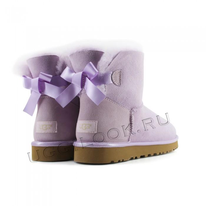 Mini Bailey Bow Metallic II Lavender Fog