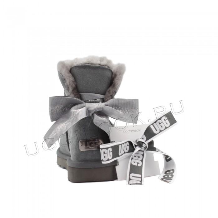 Mini Bailey Bow Customizable Grey