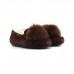 Dakota Pom Pom Slipper Chocolate