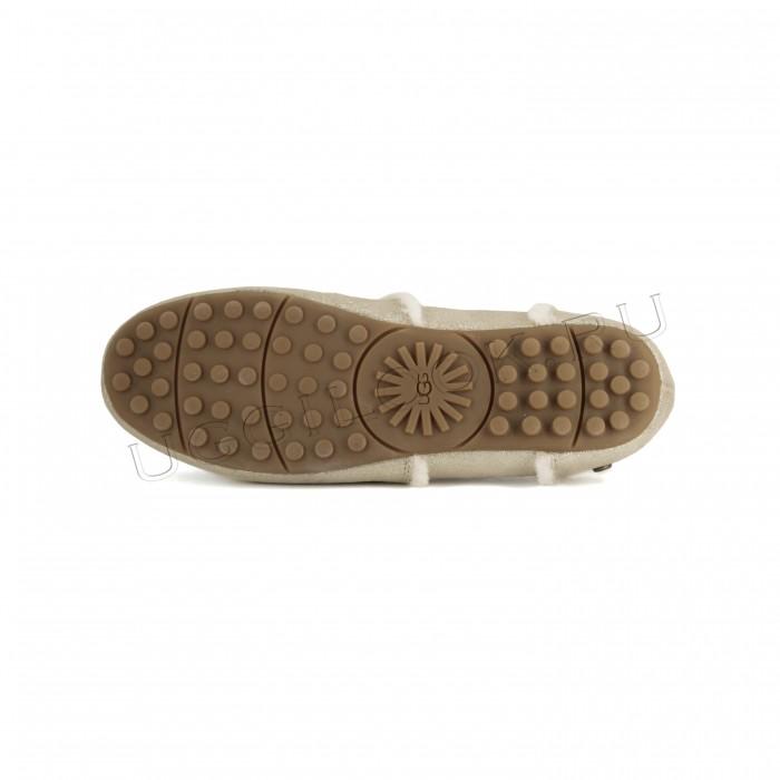 Hailey Metallic Slipper Platinum Gold