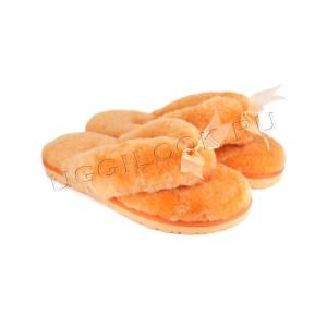 Меховые вьетнамки Fluff Flip Flop Orange