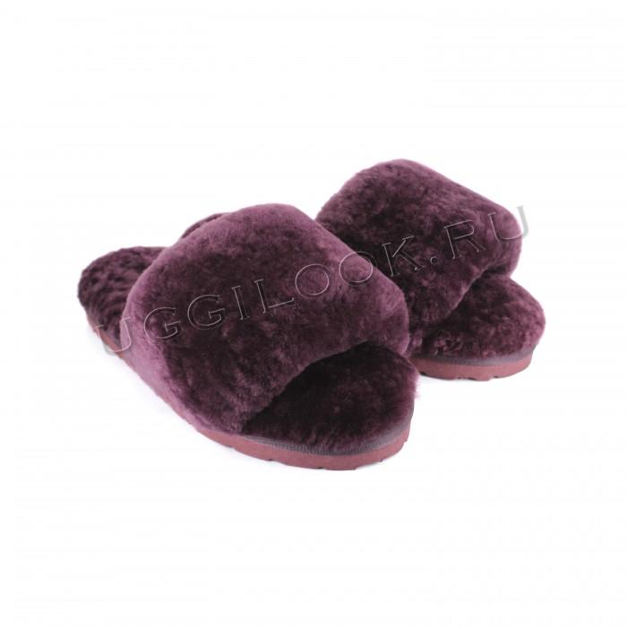 Fluff Slides Slipper Maroon