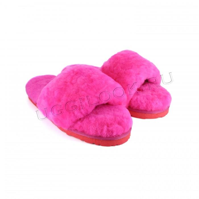 Fluff Slides Slipper Fuchsia