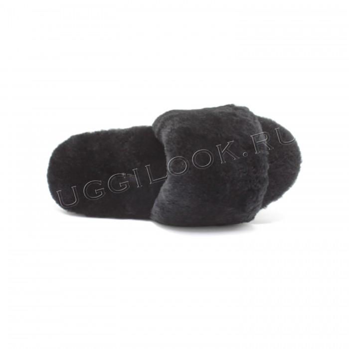 Fluff Slides Slipper Black