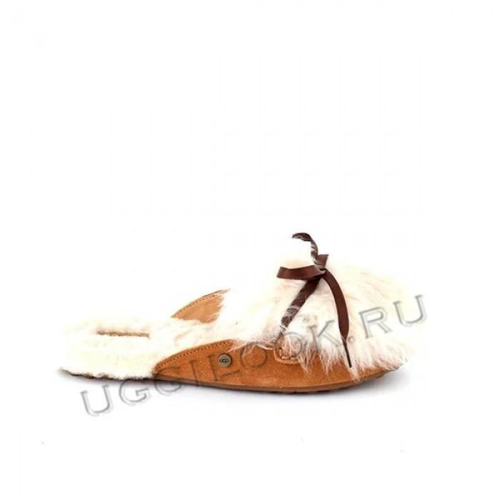 Shaine Fluff Slipper Chestnut