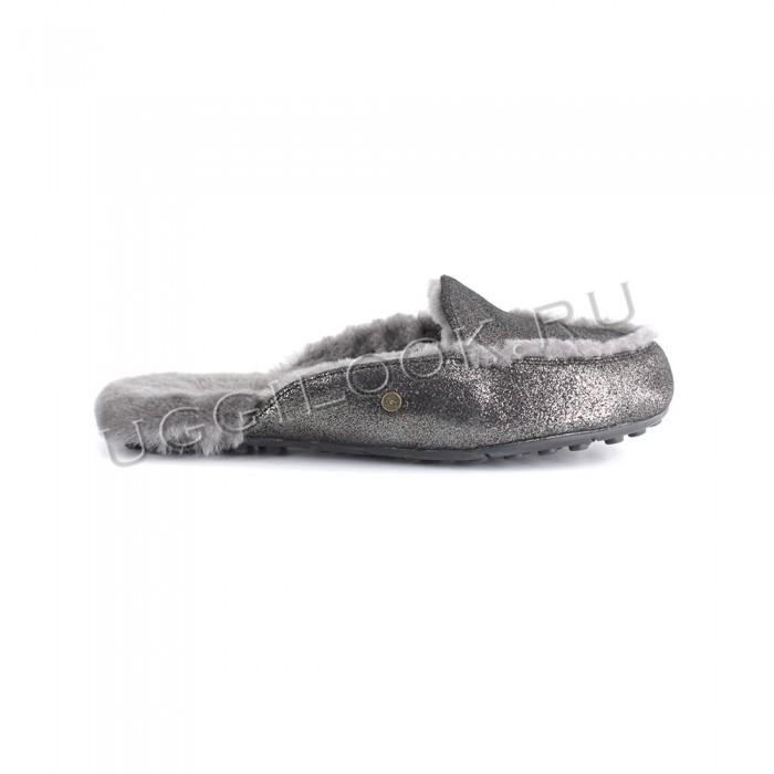 Lane Slip-On Metallic Loafer Gunmetal