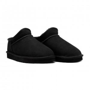 Угги низкие слипперы черные Classic SLIPPER TASMAN black