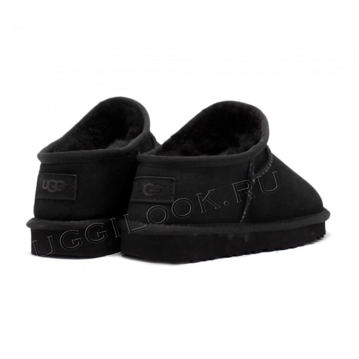 Угги низкие слипперы черные Classic SLIPPER TASMAN black