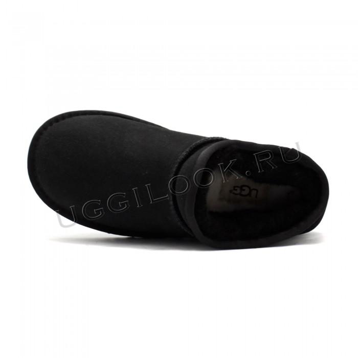 Угги низкие слипперы черные Classic SLIPPER TASMAN black