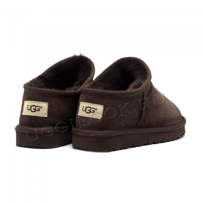 Угги низкие слипперы коричневые Classic SLIPPER TASMAN chocolate