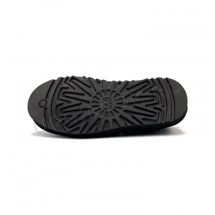 Slipper for Women Stitch Slip Leather Black